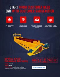 Highly Efficient Spiral Sand Washing Machine CE Approved High Cleanliness
